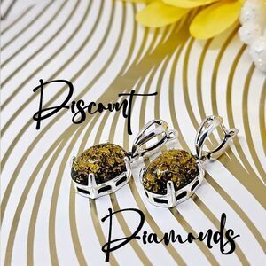 Natural Quartz Dangle Drop Leverback Earrings